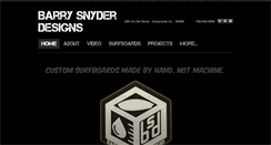 Desktop Screenshot of barrysnyderdesigns.com