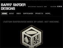 Tablet Screenshot of barrysnyderdesigns.com